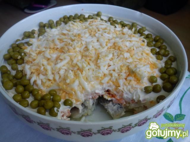 Śledzie pod pierzynką Śledzie pod pierzynką