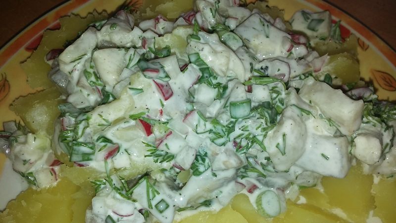 Śledzie w jogurcie z rzodkiewką Śledzie w jogurcie z rzodkiewką