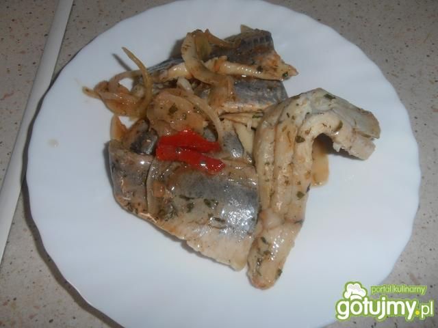 Śledzie w sosie winegret