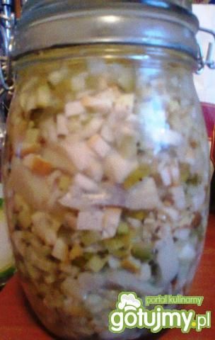 śledzie z borowikami marynowanymi śledzie z borowikami marynowanymi