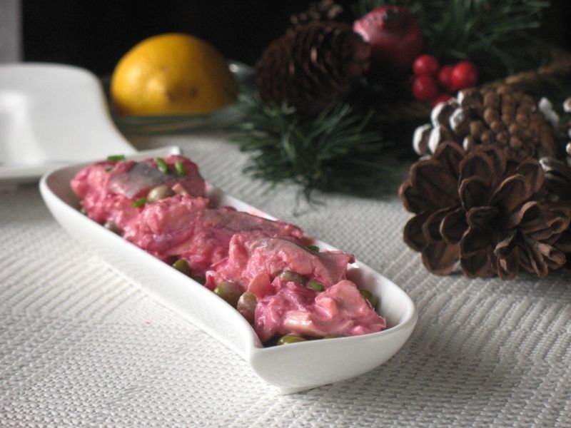 Śledzie z buraczkiem Śledzie z buraczkiem