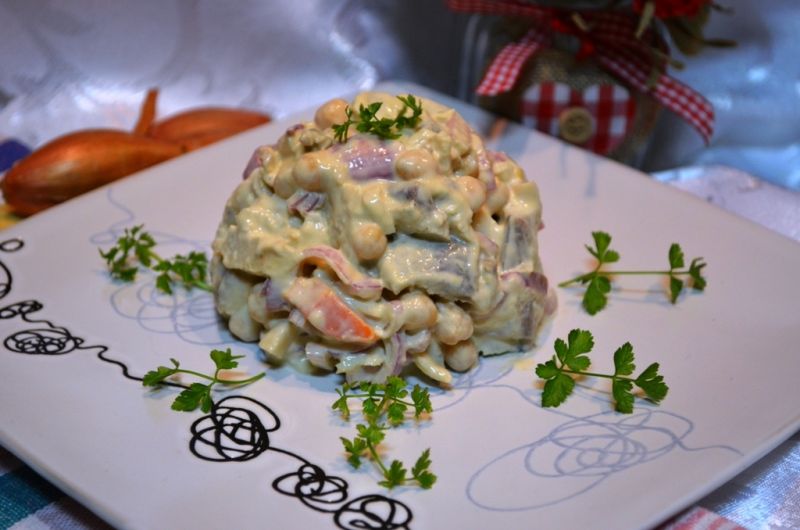 Śledzie z ciecierzycą  Śledzie z ciecierzycą