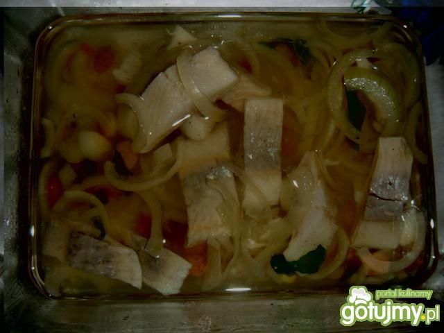 Śledzie z morelami Śledzie z morelami