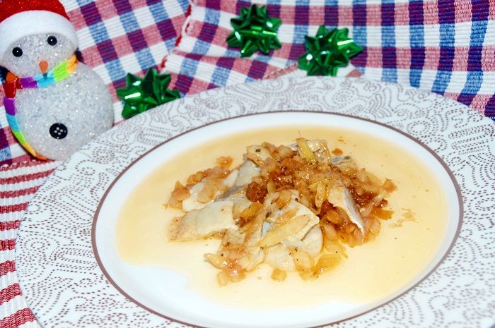 Śledzie z suszonymi pomidorami