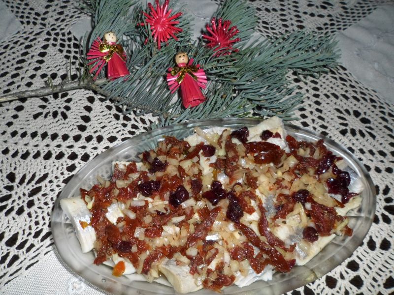 Śledzie z suszonymi pomodorami