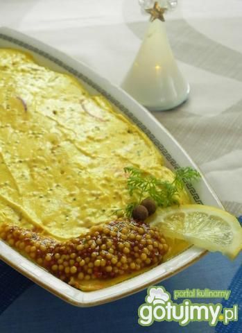 Śledzik w sosie musztarodowo - curry