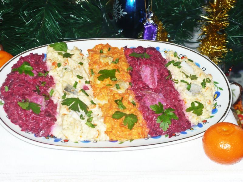 Śledzik w warzywach