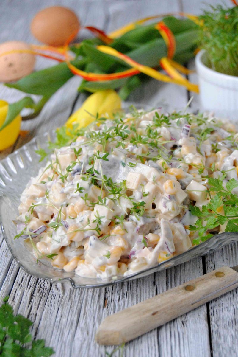 Śledziowa sałata z rzeżuchą