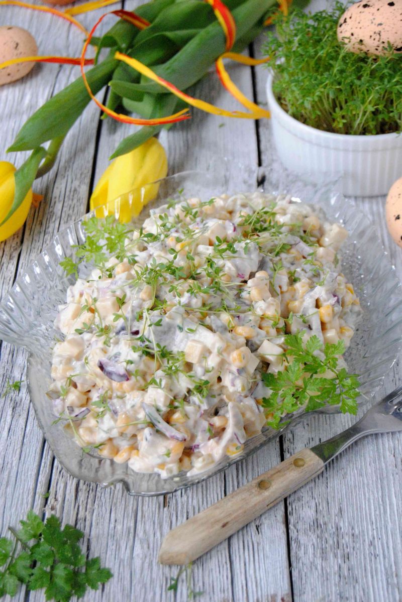 Śledziowa sałata z rzeżuchą