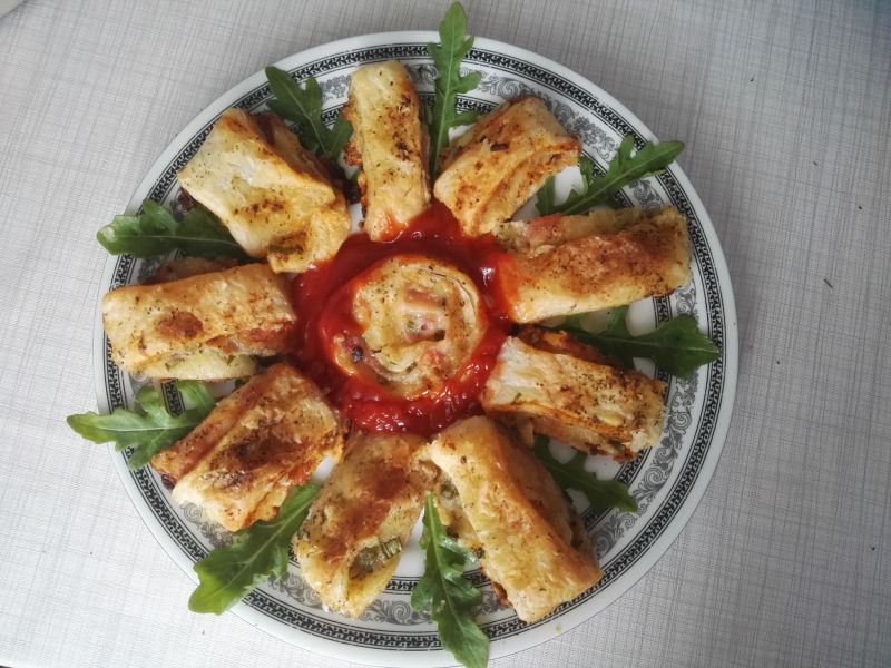 Ślimaczki z ciasta francuskiego 