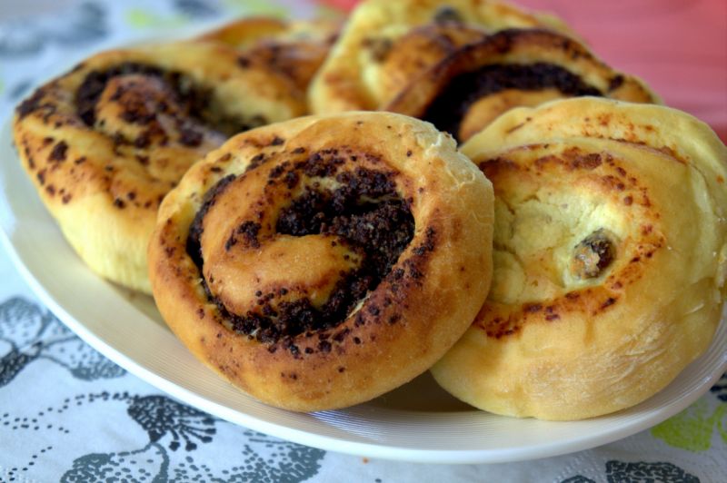 Ślimaczki z serem i makiem 