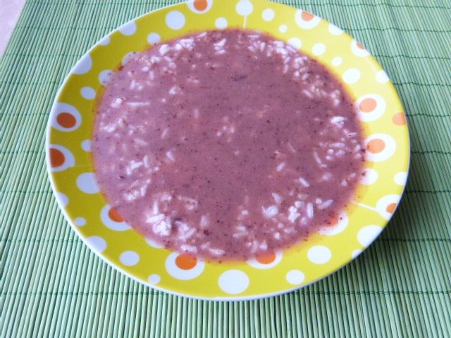 Śliwkowa zupa z ryżem