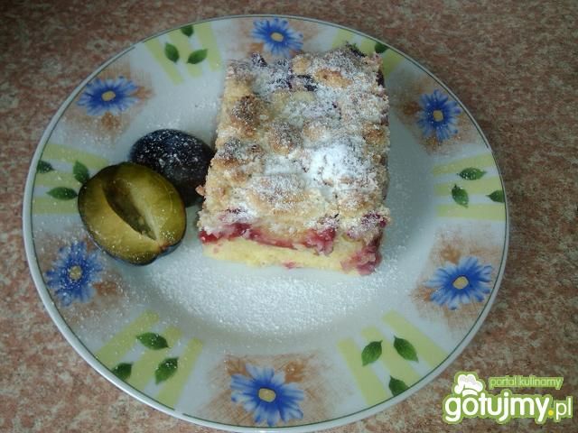 Śliwkowe ciasto z nutą kokosu  Śliwkowe ciasto z nutą kokosu