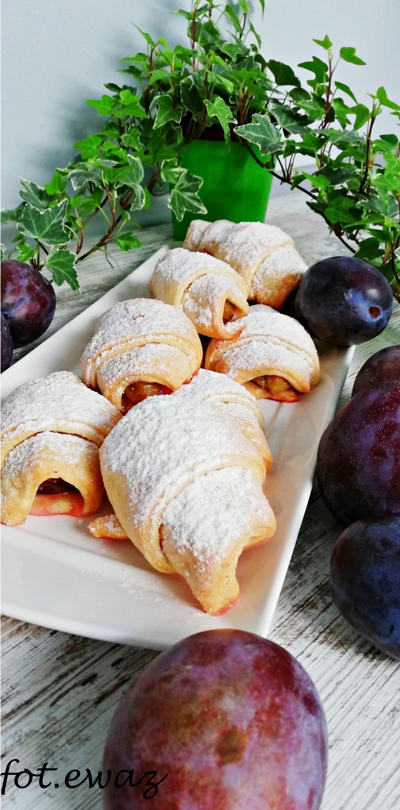 Śliwkowe rogaliki Śliwkowe rogaliki