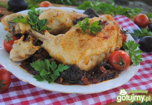 Śliwkowo-pomidorowe udka Śliwkowo-pomidorowe udka