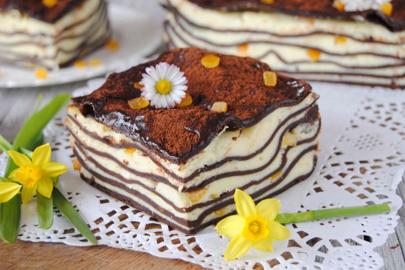 Słodka lasagne z serem Słodka lasagne z serem