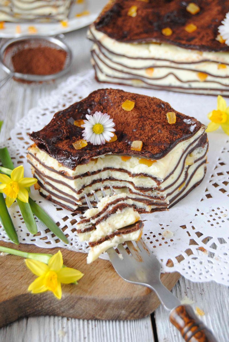 Słodka lasagne z serem Słodka lasagne z serem