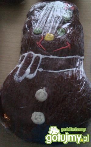 Słodki czarny bałwan