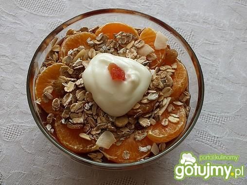 Słodki deser z musli Słodki deser z musli