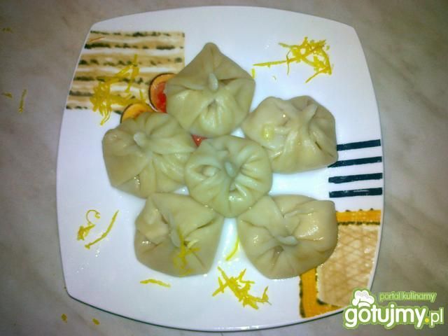 Słodkie sakiewki z nadzieniem bananowo-p Słodkie sakiewki z nadzieniem bananowo-p