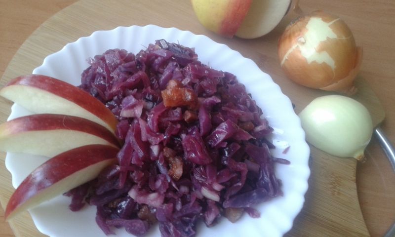 Słodko - kwaśna kapusta czerwona do obiadu