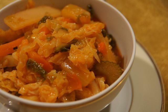 Słodko-kwaśna kapusta włoska