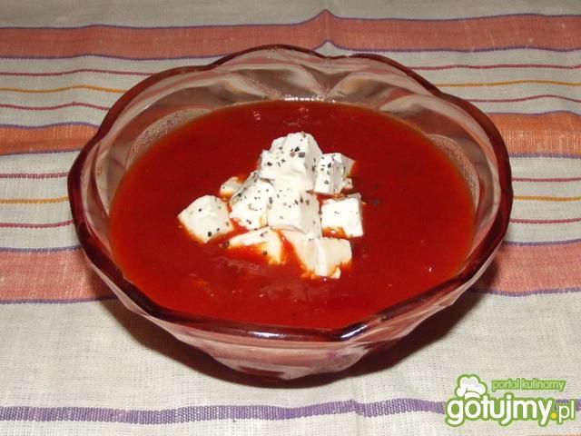 Słodko-kwaśny krem paprykowy z fetą Słodko-kwaśny krem paprykowy z fetą