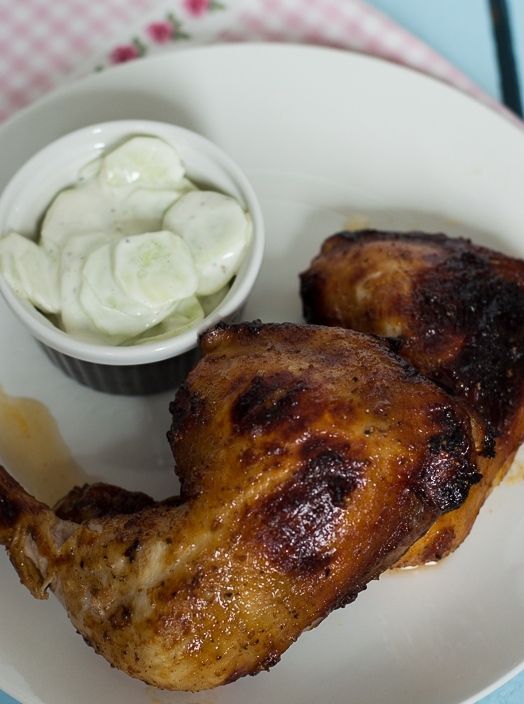 Słodko- ostre grillowane ćwiartki z kurczaka Słodko- ostre grillowane ćwiartki z kurczaka