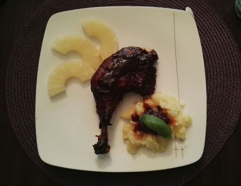 Słodko-ostre podudzia z kurczaka Słodko-ostre podudzia z kurczaka