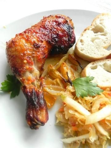 Słodko - pikantne udka z kurczaka