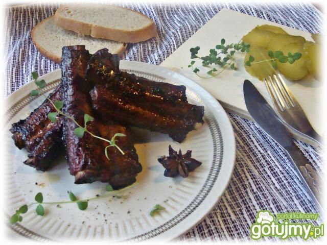 Słodko-pikantne żeberka 