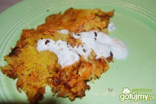 Słoneczne warzywne placuszki z otrębami