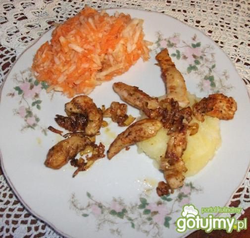 Słoneczny kurczak z cebulą Słoneczny kurczak z cebulą