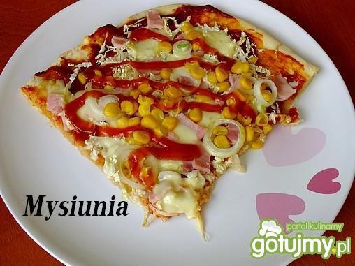 Smaczna pizza z mozarellą