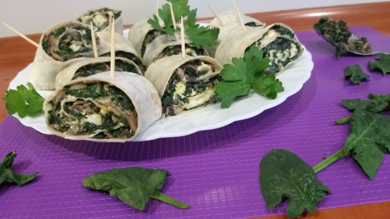 Smaczne przekąski z tortilli