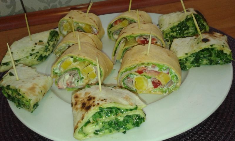 Smakowite przekąski z tortilli