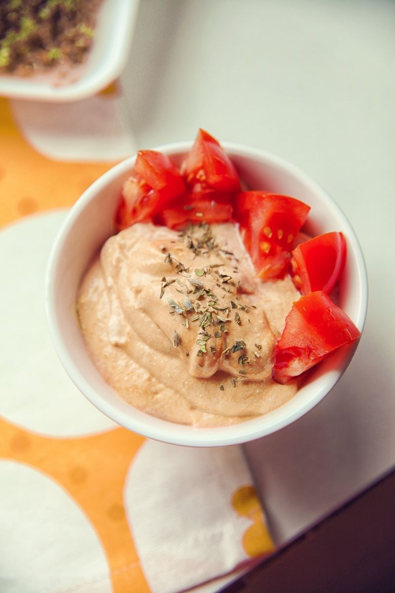 Smarowidełko twarożkowe dyniowo - pomidorowe Smarowidełko twarożkowe dyniowo - pomidorowe