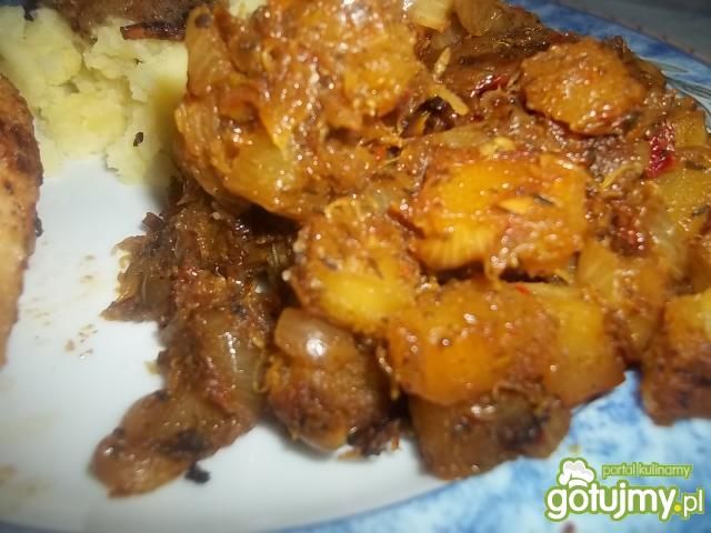 Smażona cukinia z ziołami prowansalskimi Smażona cukinia z ziołami prowansalskimi