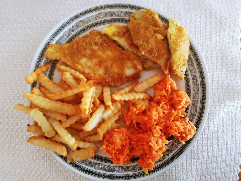 Smażona flądra w panierce