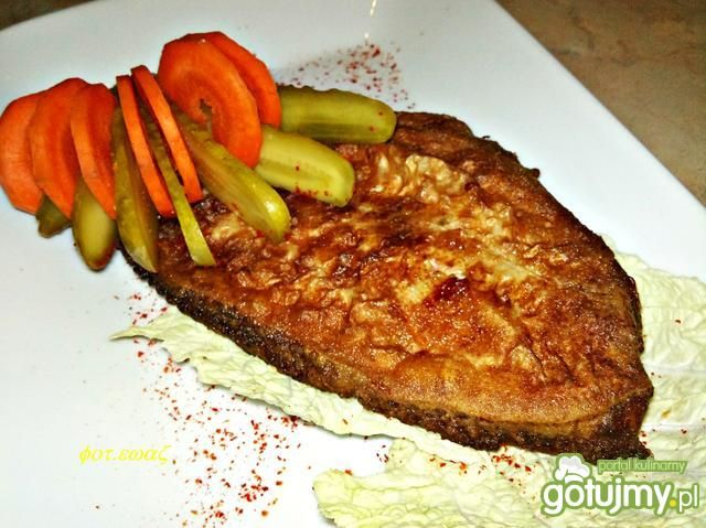 Smażona marynowana flądra