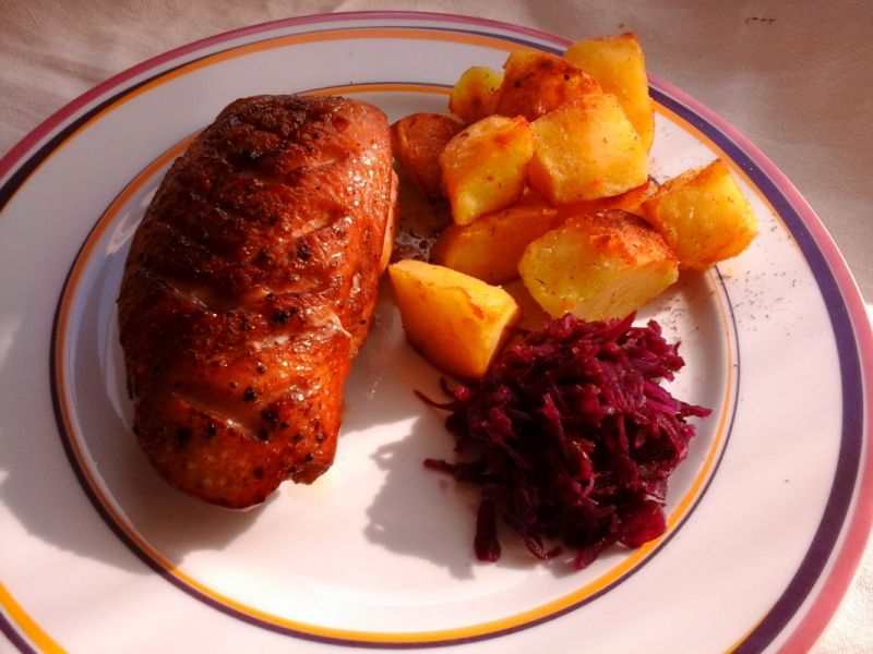 Smażona pierś kaczki Smażona pierś kaczki