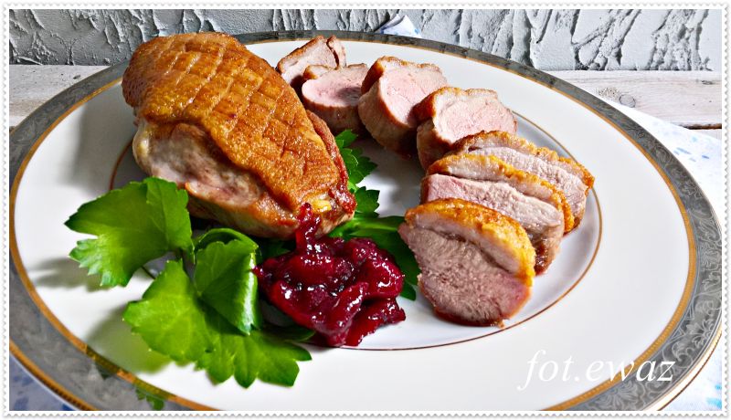 Smażona pierś z kaczki Smażona pierś z kaczki