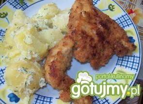 Smażona pierś z kurczaka.