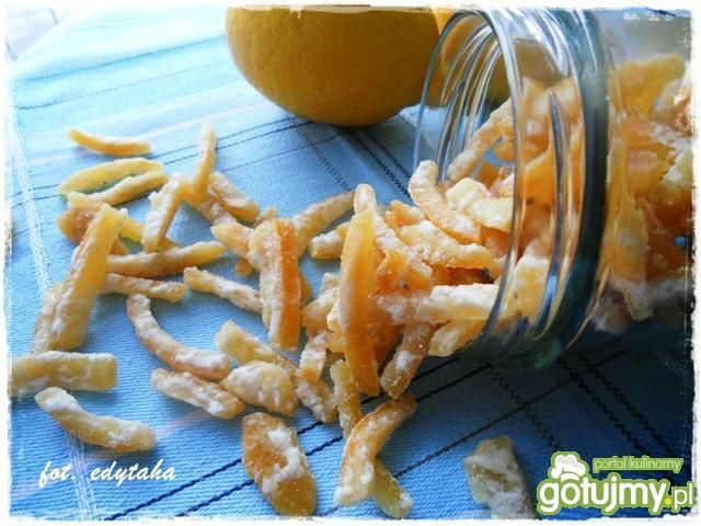Smażona skórka cytrynowa Smażona skórka cytrynowa