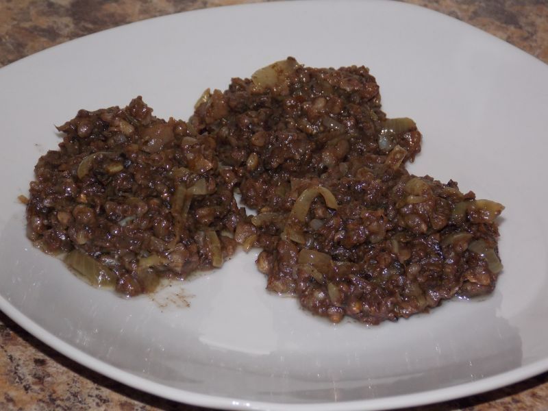 Smażona w cebuli kaszanka