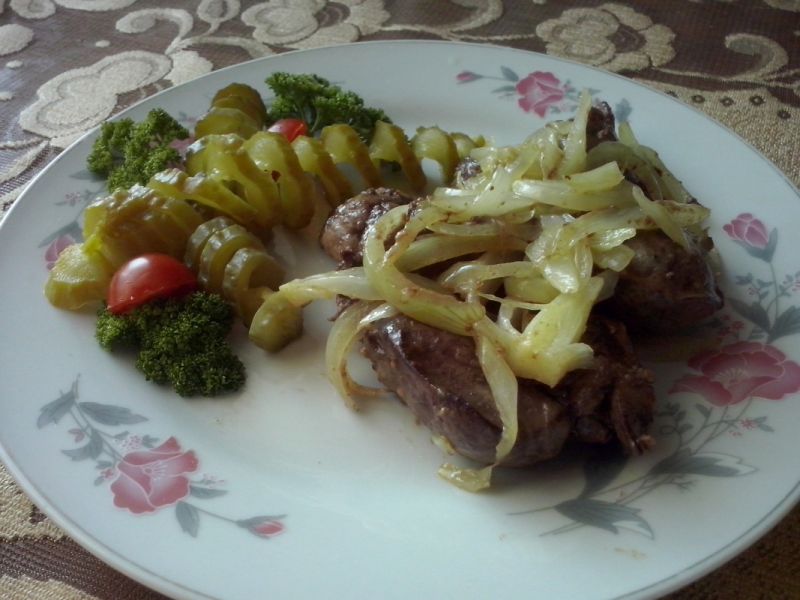 Smażona wątróbka Smażona wątróbka