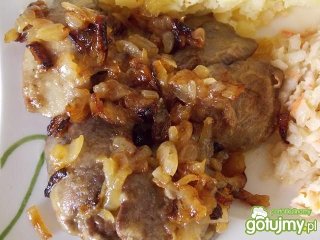 Smażona wątróbka drobiowa 2 Smażona wątróbka drobiowa 2