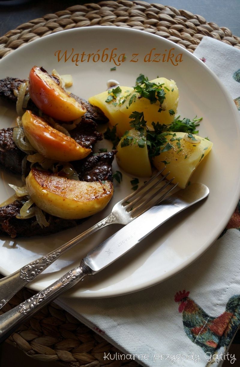 Smażona wątróbka z dzika