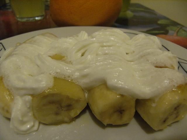 Smażone banany z rumem