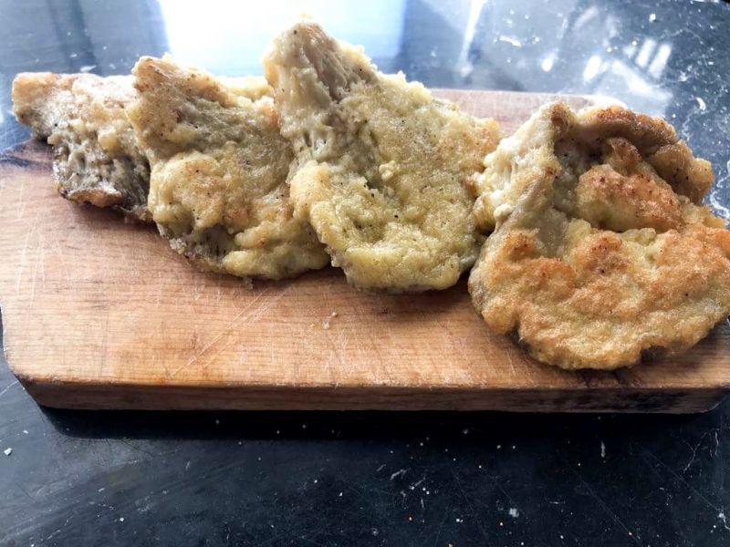 Smażone boczniaki w panierce